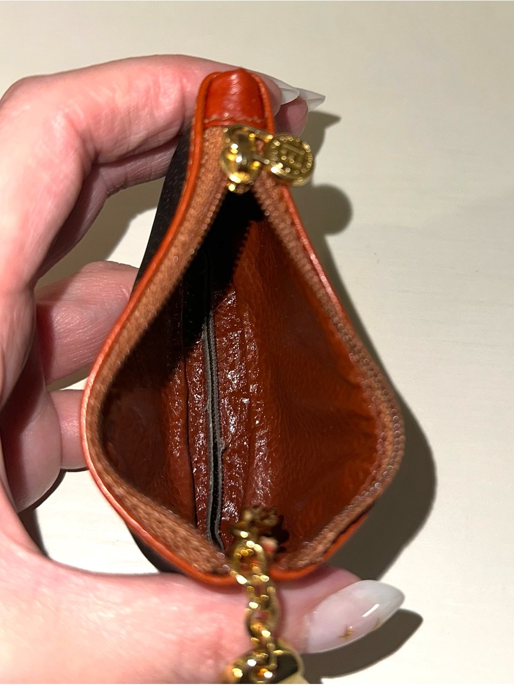 FENDI Pequin Key Holder/Coin Purse Pouch - Picture 6 of 7